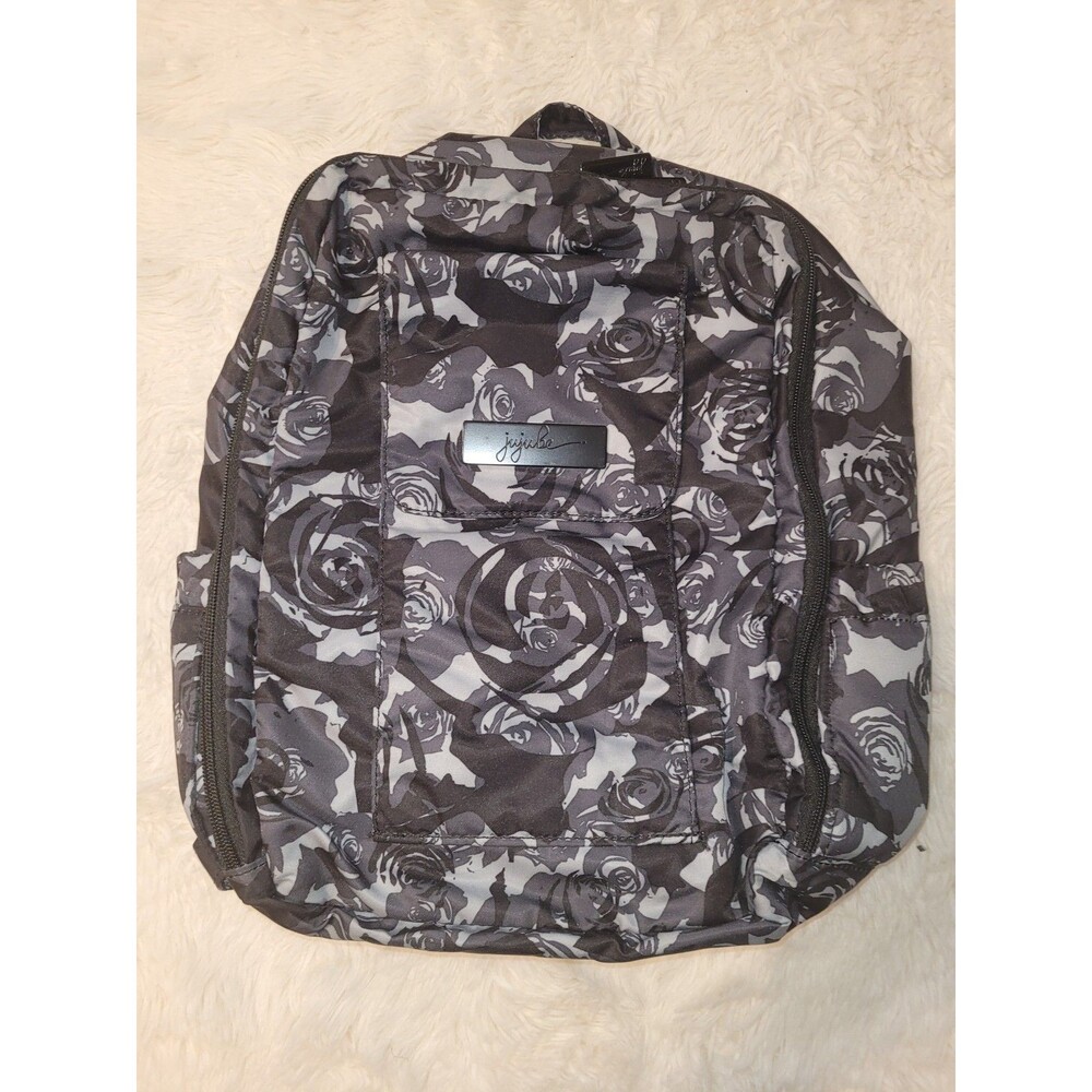 Backpack mini be jujube black roses goth gothic momma mommy baby washable bag